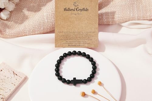 Sahoottie Black Crystal Bracelet for Men Women by Sahoottie - Used condition - Image 7