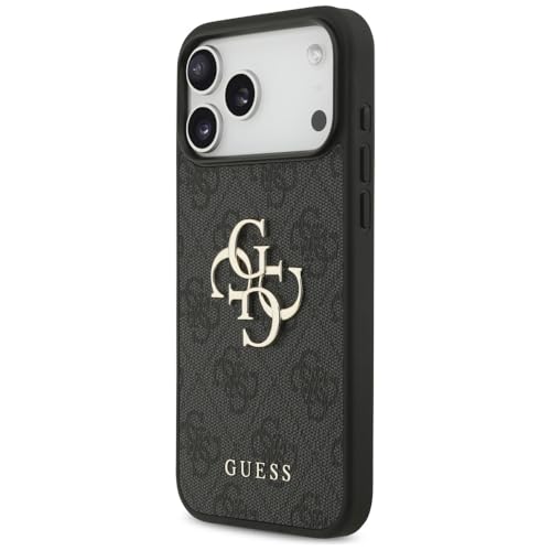 Coque iPhone 17 Pro Max Guess noir, protection luxe et chic 4G