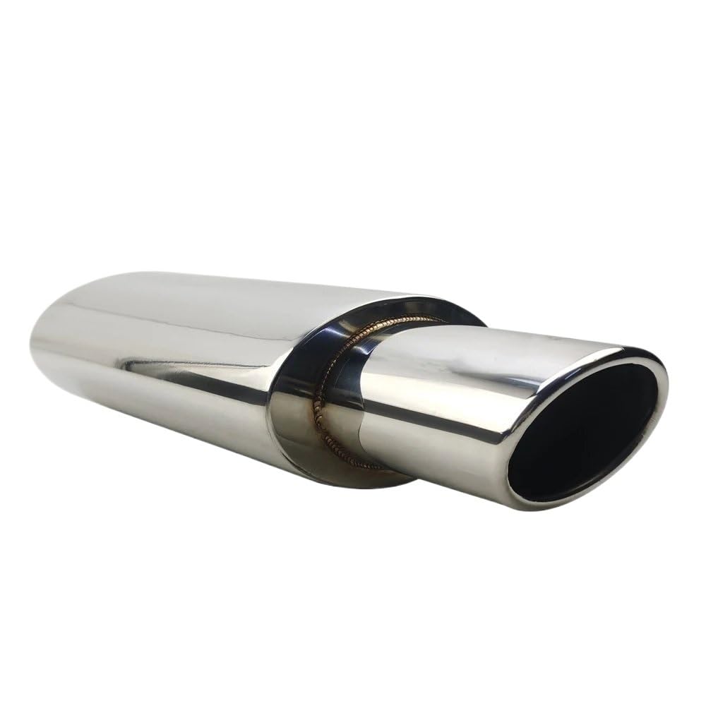 Terminale Di Scappamento Universale In Acciaio Inox - Cromato, Fino A 57mm, Per Auto - Foto 4