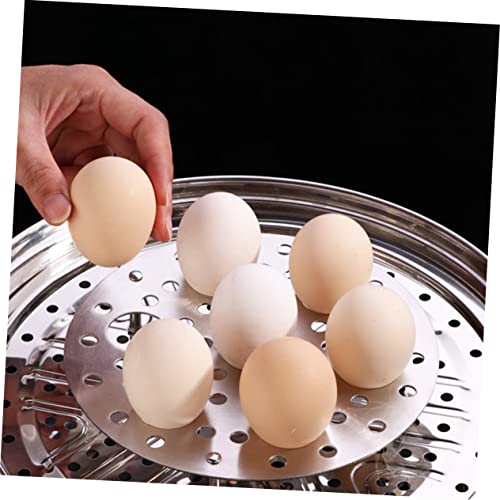 Ciieeo de aço inoxidável cremalheira de vapor de metal suporte para panela rack de vapor panelas de