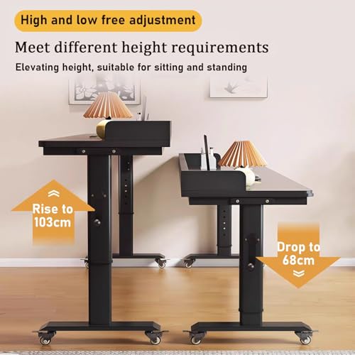Bureau debout mobile et réglable pour ordinateur portable