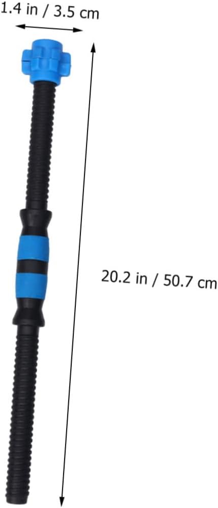 1 Set Dumbbell Connecting Rod for Home Gym Blue Barbell Connector with Red Black Nuts Weightlifting Equipment for Safe Comfortable Strength Training