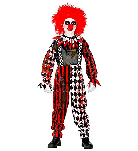 WIDMANN MILANO PARTY FASHION - Niños disfraz de payaso asesino, payaso de circo de terror, psicópata, asesino, Halloween