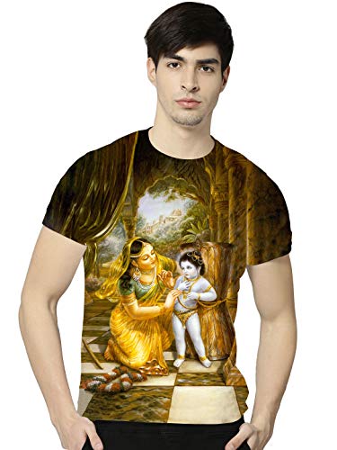 Image of STAND OUT All Over Printed Shiva, Krishna, Hanuman, Kali, Ram and Ravana, Ramayan, Bagavath Githa, Buddha Religious, Spiritual, Hindu Gods T-Shirts