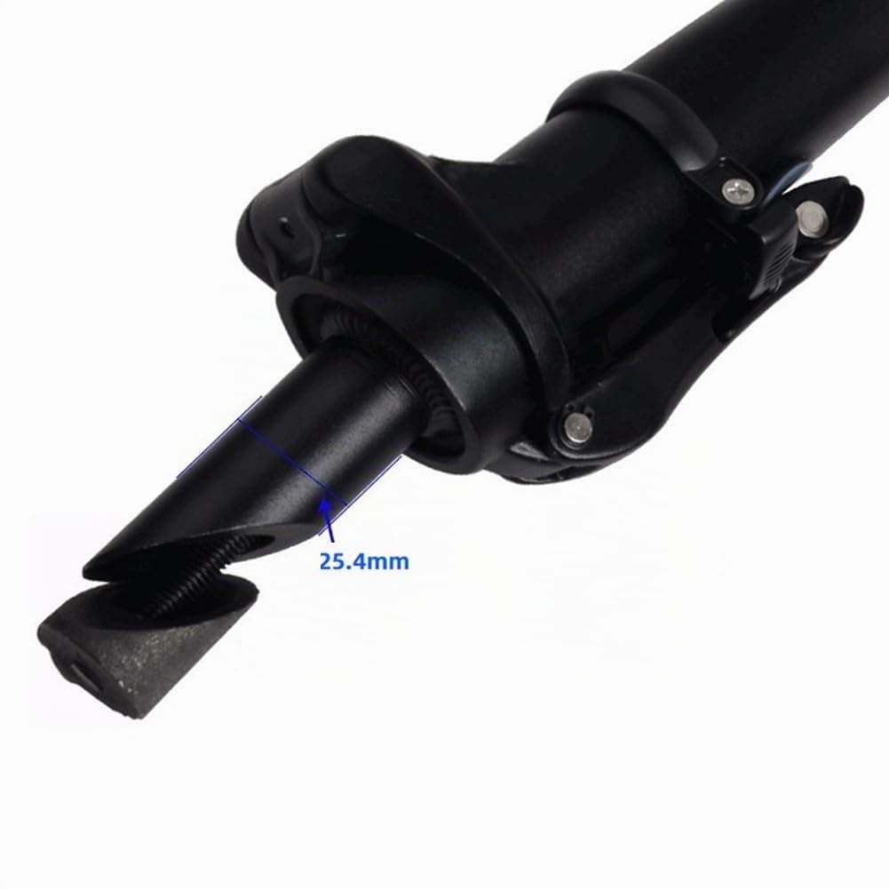 Regolabile Pieghevole per Manubrio Della Bicicletta Riser 28.6mm Bici Elettriche, Lega di Alluminio Attacco Anteriore con Regolazione Altezza, 270mm, Nero