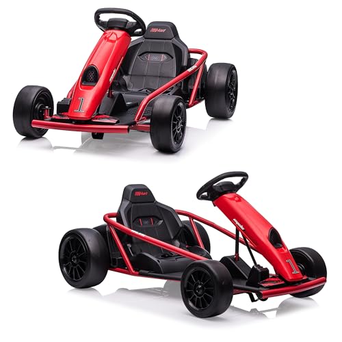 24V Go Kart Electric Drift Kart with Dual 300w Motors