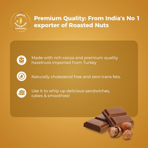 Image of Pureheart Nut Spread Choco Hazelnut (1 kg) -Delicious, Smooth & Creamy Snack, Nutty Chocolate Hazelnut Spread for Breakfast