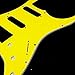Custom Guitar Pickguard for Strat HSS Layout Style, 4ply Yellow