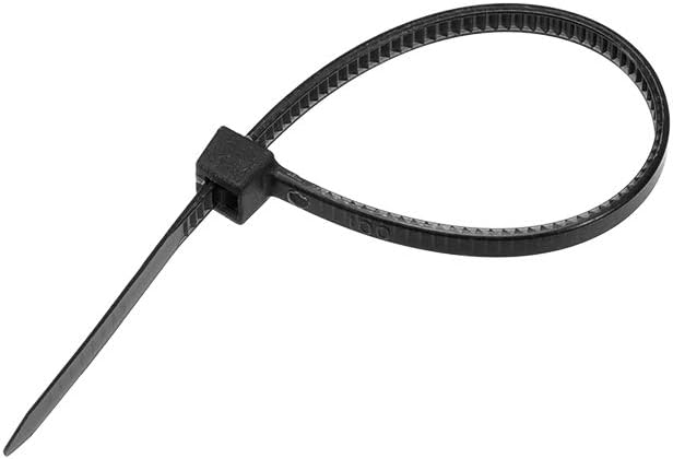 uxcell Cable Zip Ties 100mmx2.5mm Self-Locking Nylon Tie Wraps Black 1000pcs