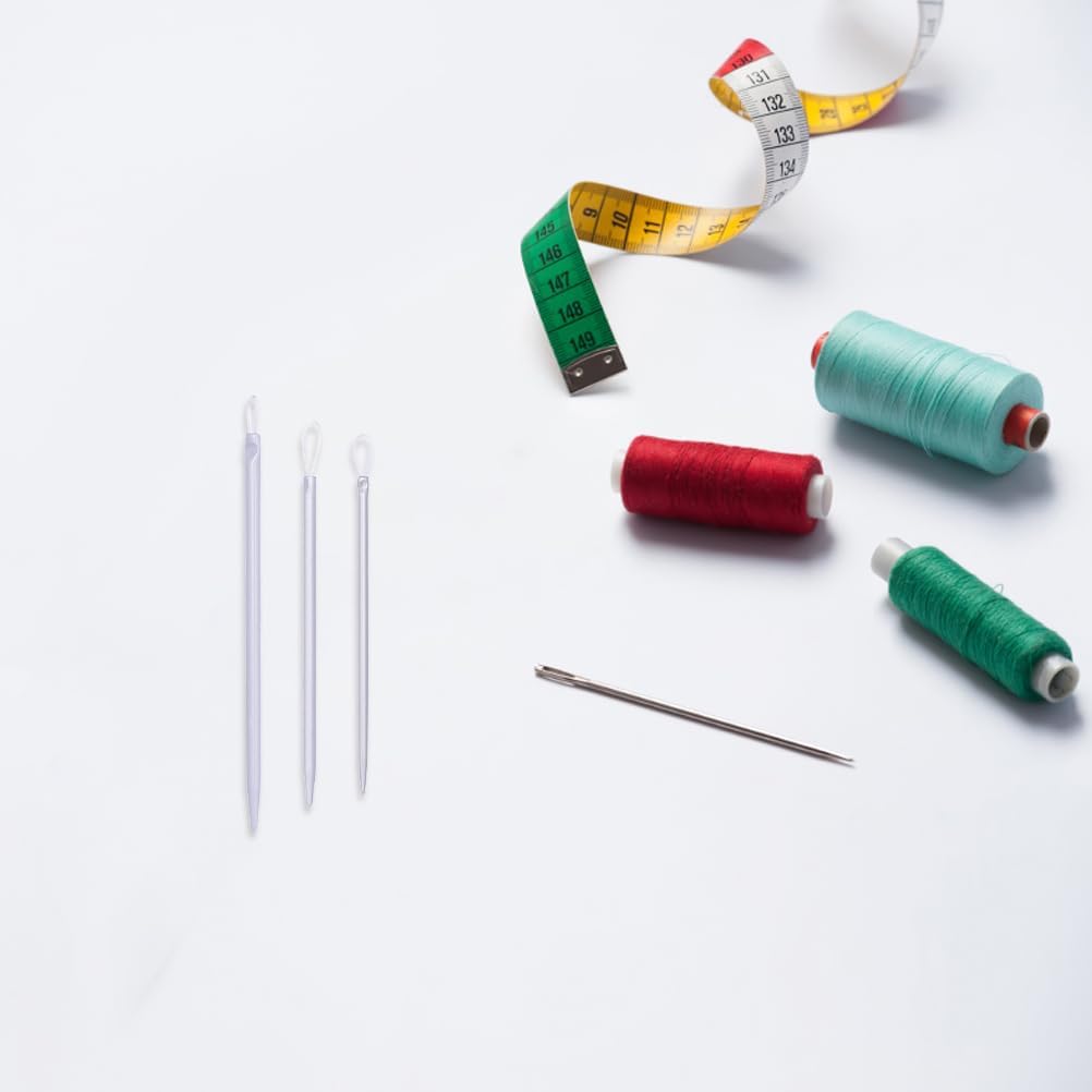 jojofuny 12pcs Needle Threaders: Embroidery Stitching Craft Hand Sewing Tools for DIY Sewing Crochet Weaving and Embroidery Projects