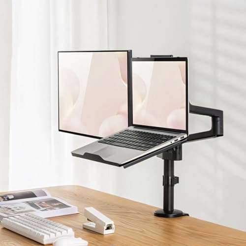 Image of LIONS HEAD Premium & Durable Laptop Stand | Adjustable Height Laptop Tray | Strong Metal Build | Tray Weight 2 kg Solid Metal | Model 2