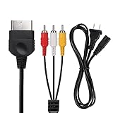 Power Cord and AV Cable for Xbox, 2 Prong Power Supply & Audio Video RCA AV Cable Replacement Set Compatible with Xbox Consoles(1st Generation)