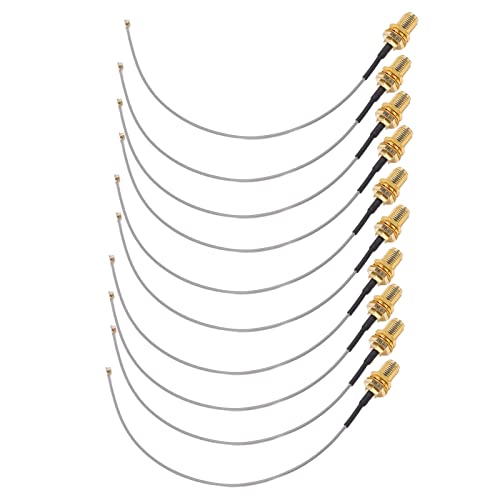 Cabo Coaxial RF, Cabo Coaxial RF, Cabo Adaptador Coaxial 10PCS IPEX para SMA Interface Macho Cabos d
