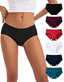IDEA REGALO: Pacco da 6 mutande cotone donna in nero, bianco, multicolore, rosa, rosso, blu, viola, verde... confezionate ordinatamente in un sacchetto con chiusura lampo. Il taglio classico e i dettagli comodi rendono Innersy slip cotone donna un ottimo regalo per tua moglie a Natale e Capodanno, può anche essere un buon regalo per tua madre/nonna per la festa della mamma o la festa della donna. Regalati dei comodi slip