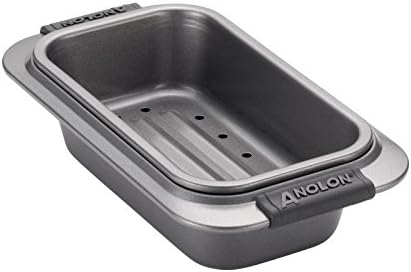 Pemberly Row 2 Piece Nonstick Loaf Pan Set in Gray