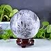 QWZTAEOZA All Black Tourmaline Ball Crystal Hand Polished Stone Home Office Decoration Decor(6-7cm)