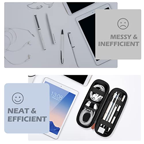 Image of AGPTEK Case Holder for Apple Pencil, Slim PU Leather Carrying Case Pouch Cover Compatible with Apple Pen Accessories, USB Cable, Earphone,Samsung Stylus iPad Pro Pen /Pencil, Recording Pen, Black | for Apple Pen Accessories, MP3 Players, USB Cable, Earphone, Samsung Stylus iPad Pro Pen /Pencil, Recording Pen (Black)