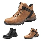 Stivali da lavoro da uomo, scarpe da lavoro per motociclisti, impermeabili, leggeri, scarpe di sicurezza per uomini, stivali di sicurezza da donna, stivali invernali alti di protezione con punta in