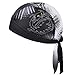 Vbiger Sweat Wicking Beanie Skull Cap Quick Dry Adjustable Cycling Hat Wrap Doo Rag for Men Women (Dragon Tiger Pattern)