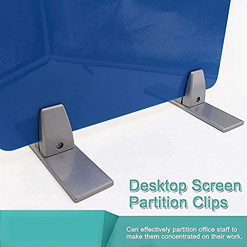 Pince de bureau pour panneau de séparation et support extension table argent - 8