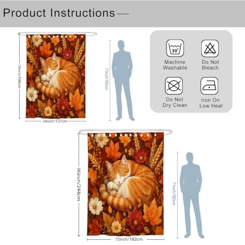 Rideau de douche extra long en toile de qualité hôtelière 183 x 243 cm avec œillets solides