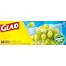 Glad Zipper Food Storage Plastic Bags, Snack, 50 Count (Packaging May Vary)