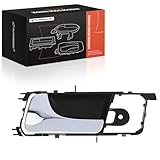 A-Premium Front Left Driver Side Interior Door Handle Compatible with Suzuki Forenza 2004 2005 2006 2007 2008, Sedan, Black Housing with Chrome Lever, Replace# 96548063