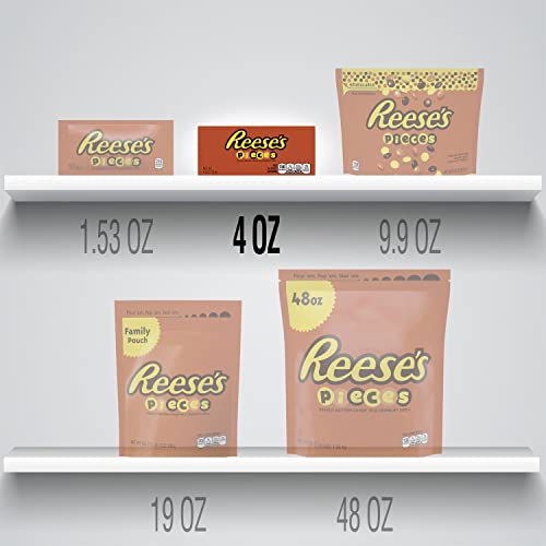 Reese's Pieces Candy, Peanut Butter Candy In A Crunchy Shell, 4.0 Ounce Box (Pack Of 12) #TOP6