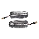 DPIPUBZSZ 2 stücke Auto Seite Marker Licht Anzeige Lampe Repeater for Mercedes for Benz W210 W208 W638 CLK SLK-klasse 2108200921(2PCS Crystal Type)