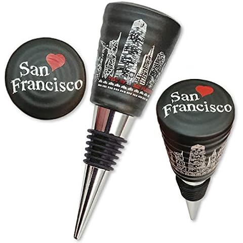 SF Night Skyline Bottle Stopper Cover