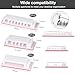 Cable Management Clips, 20Pcs Cable Organizers Wire Clips Cord Holder for TV PC Ethernet Cable Desk Home Office (White)