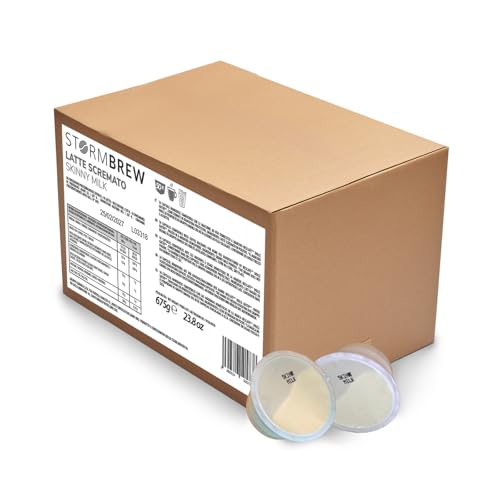 Stormbrew Skinny Milk Pods Compatible with Dolce Gusto Machines (Pack of 50) - Low Fat Pure Skimmed Milk Capsules For Latte Macchiato & Cappuccino