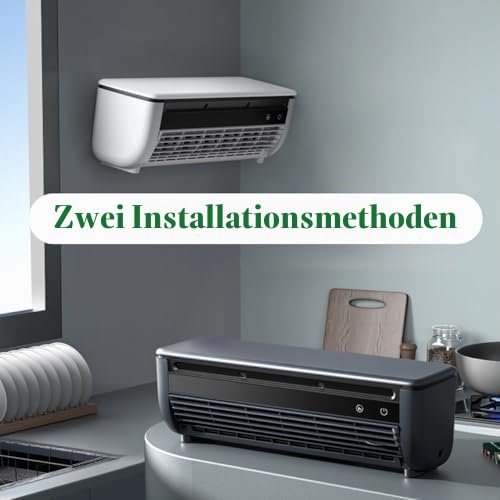 Kabelloser Wandklimaanlagenventilator, wiederaufladbarer Kühlventilator für Zuhause