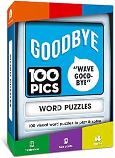 100 PICS Word Puzzles - Dingbats, Rebus Family Games, Pocket Puzzles For Kids, Teens and Adults