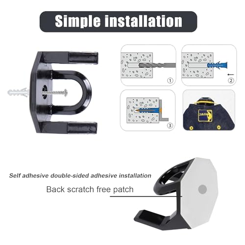 Cap Halterung Wand, 8 Stück Selbstklebende Huthalter Kappenhalter, Platzsparender Cap Organizer für Wandmontage, Basecap Halterung Wand für Hüte Mützen Schlüsselanhänger Kopfhörer Halskette (Schwarz)