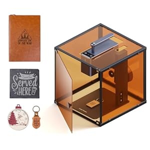 LaserPecker LP2 Lasergraveermachine met beschermkap, precisie 0,05 mm laser cutter gereedschap lasergraveermachine snijden laser graveermachine voor gelakt hout leer metaal – basic