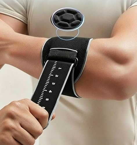 Forhome Coderas Epicondilitis, Cinta de Codo Tenista con Almohadilla de Silicona 3D, Coderas para Tendinitis Ajustable, Coderas de Golfista para Hombre y Mujer para Tendinitis Alivio del Dolor