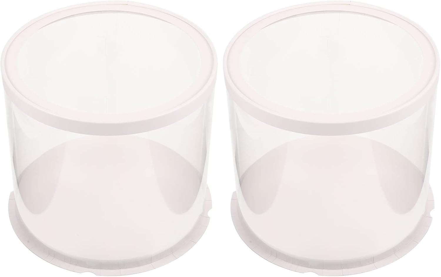 UPKOCH Cake Box 2pcs Paper PET with Handle Xmas Cake Carrier