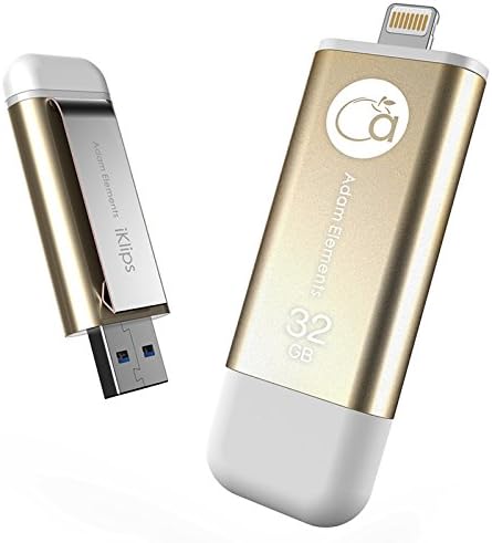 Usb 32gb adam iklips для iphone и ipad Золотой adrad32gklpgd (4714781443869)