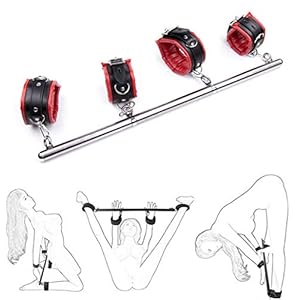 BDSM Bondage Set Roestvrij staal Verstelbare Spreader Bar Sex Slave Handboeien Enkelboeien Fetish Restraints Sex Toys…