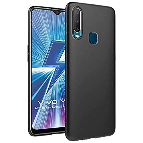 Image of Mobile Back Cover Case for Vivo U10 (Silicone Case|CameraProtection|Black SC1510)