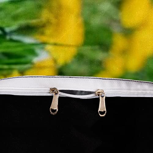 Duvet Covers Set Twin Dandelions Garland Dachshund Dog In Field - Soft And Breathable Microfiber Comforter Bedding Set With Zipper Closure For Kids Women Men, 1 Duvet Cover 2 Pillowcase #TOP3