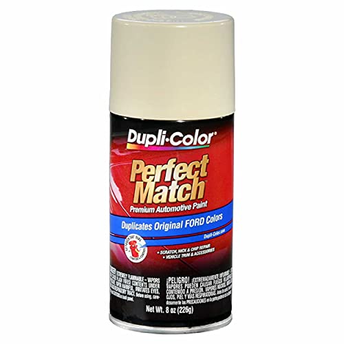 Image of Dupli-Color EBFM00417 Perfect Match Automotive Spray Paint - Ford Wimbledon White, 9A - 8 oz. Aerosol Can