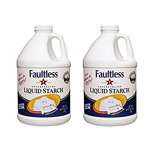 Faultless Liquid Starch (64 ounce, 2 Pack) Liquid Starch for Ironing, Crafting, and Quilting