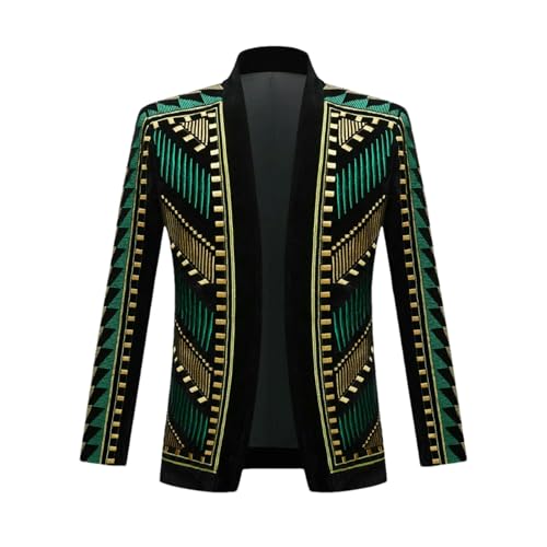 Veste en velours pour homme le costume brodé idéal pour briller en discothèque