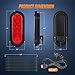Nilight Hitch Cargo Carrier Oval Light Kit 2PCS 6Inch Red w/Flush Mount Grommet Bracket Harness Waterproof Stop Turn Signal Tail Lights for Luggage Bike Rack Truck Trailer