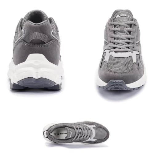 Image of Men's Extra Wide Walking Sneakers Wide Toe Box Orthopedic Shoes with Arch Support for Flat Feet & Foot Pain Relief