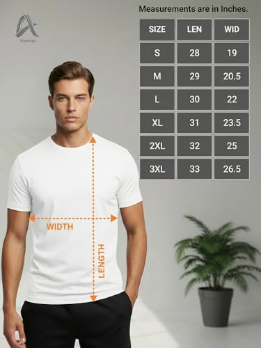 Image of Men's 100% Cotton Crew Neck T-Shirt Regular Fit Short Sleeve Tee
