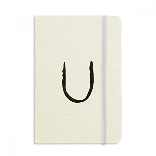Notebook Alphabet grec Upsilon DIYthinker A5 journal tissu multicolore