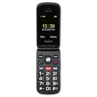 Beghelli Telefono Salvavita per Anziani, Salvalavita Phone SLV15N ECO - Cellulare GSM per Anziani con Tasto SOS, Tasti Grandi Retroilluminati, Blocco Chiamate Indesiderate, Fotocamera, Torcia (Nero)